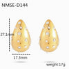 Stainless Steel 18K Gold Plated Women's Drop Earrings Jewelry