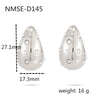 Stainless Steel 18K Gold Plated Women's Drop Earrings Jewelry