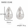 Stainless Steel 18K Gold Plated Women's Drop Earrings Jewelry