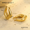 Stainless Steel 18K Gold Vintage Style U Shape Electroplating Women's Earrings