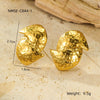 Stainless Steel 18K Gold Vintage Style U Shape Electroplating Women's Earrings