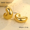 Stainless Steel 18K Gold Vintage Style U Shape Electroplating Women's Earrings