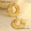 Stainless Steel 18K Gold Vintage Style U Shape Electroplating Women's Earrings