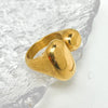 Stainless Steel 18K Goldplated Geometric Open Doubleended Ring Hand Jewelry