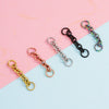 Stainless Steel Key Ring Connector Jewelry Accessories Electroplating Cross Double Hanging Ring