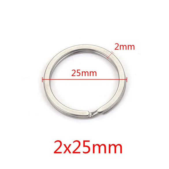 Stainless Steel Key Ring Handmade Jewelry Accessories With Geometric Totem And Electroplating