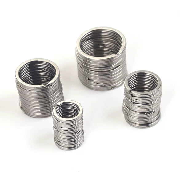 Stainless Steel Key Ring Handmade Jewelry Accessories With Geometric Totem And Electroplating