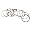 Stainless Steel Key Ring Handmade Jewelry Accessories With Geometric Totem And Electroplating