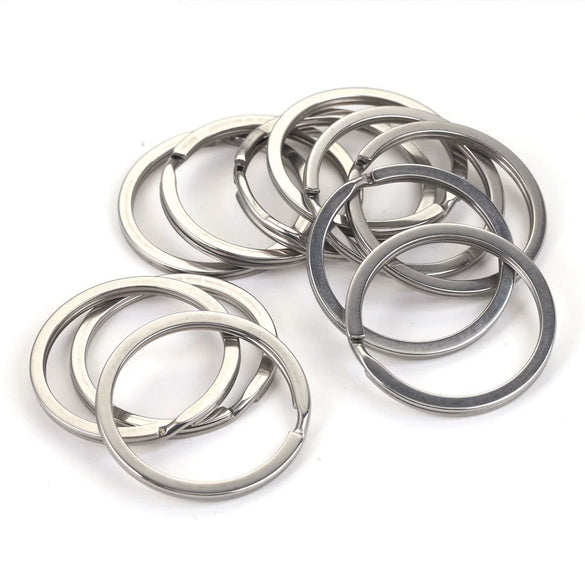 Stainless Steel Key Ring Handmade Jewelry Accessories With Geometric Totem And Electroplating