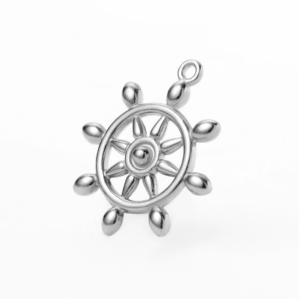 Stainless Steel Key Rudder Anchor Conch Retro Marine Hip Hop Fashion Jewelry Pendant