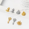 Stainless Steel Key Rudder Anchor Conch Retro Marine Hip Hop Fashion Jewelry Pendant