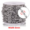 Stainless Steel Knotted Chain Jewelry Electroplated Bracelet Necklace Punk