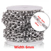 Stainless Steel Knotted Chain Jewelry Electroplated Bracelet Necklace Punk