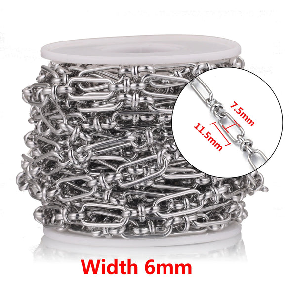 Stainless Steel Knotted Chain Jewelry Electroplated Bracelet Necklace Punk