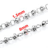 Stainless Steel Knotted Cross Pearl Chain Jewelry Accessories With Electrolysis Process
