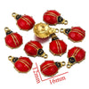 Stainless Steel Ladybug Pendant Jewelry Accessories With Dripping Oil Treatment