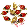 Stainless Steel Ladybug Pendant Jewelry Accessories With Dripping Oil Treatment