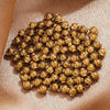 Stainless Steel Lantern Pattern Curved Beads Vacuum Goldplated Diy Handmade Accessories
