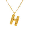 316L Stainless Steel Lava Letter Pendant Necklace For Women Electroplated With Personality Design