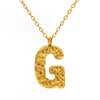 316L Stainless Steel Lava Letter Pendant Necklace For Women Electroplated With Personality Design