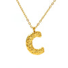 316L Stainless Steel Lava Letter Pendant Necklace For Women Electroplated With Personality Design