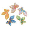Stainless Steel Leaf Pattern Pendant Jewelry Accessories Electroplated Diy Handmade