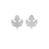 Stainless Steel Leaf Pendant Hip Hop Jewelry Accessories With Electroplating