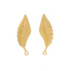 Stainless Steel Leaf Pendant Hip Hop Jewelry Accessories With Electroplating