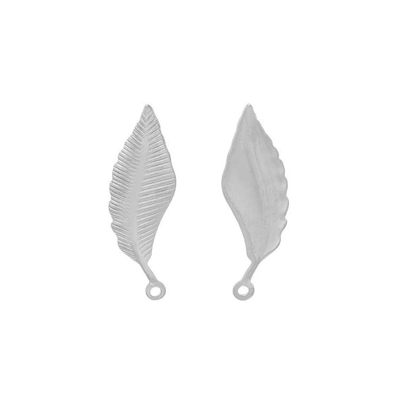 Stainless Steel Leaf Pendant Hip Hop Jewelry Accessories With Electroplating
