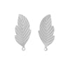 Stainless Steel Leaf Pendant Hip Hop Jewelry Accessories With Electroplating
