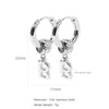 Stainless Steel Letter Earrings With Electroplating For Women