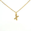 316L Stainless Steel Letter Fashion Necklace Electroplated Cross Chain For Women