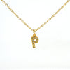 316L Stainless Steel Letter Fashion Necklace Electroplated Cross Chain For Women