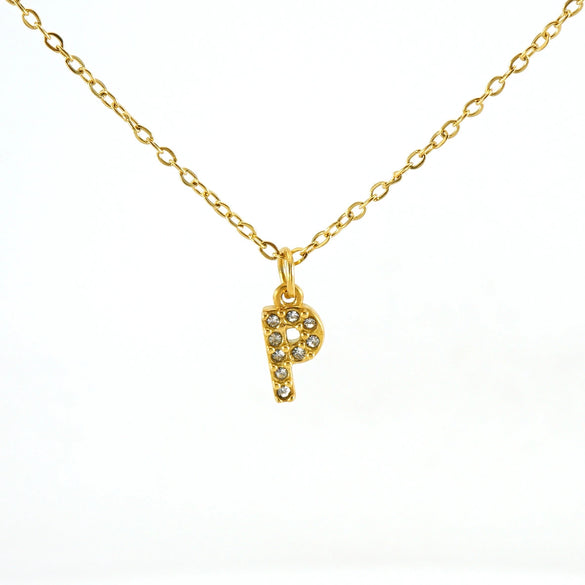 316L Stainless Steel Letter Fashion Necklace Electroplated Cross Chain For Women