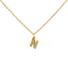 316L Stainless Steel Letter Fashion Necklace Electroplated Cross Chain For Women