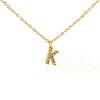 316L Stainless Steel Letter Fashion Necklace Electroplated Cross Chain For Women