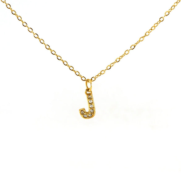 316L Stainless Steel Letter Fashion Necklace Electroplated Cross Chain For Women