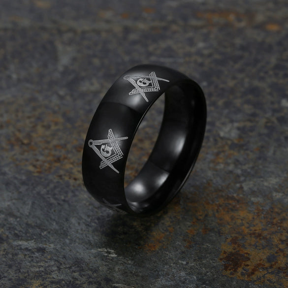 Stainless Steel Letter G Ring With Polished Finish Unisex Statement Jewelry For Wholesale