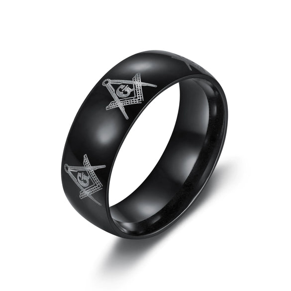 Stainless Steel Letter G Ring With Polished Finish Unisex Statement Jewelry For Wholesale