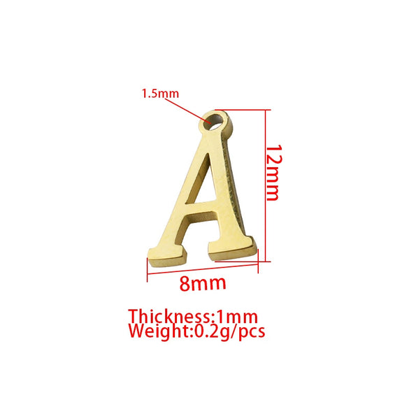 Stainless Steel Letter Jewelry Accessories Pendant With Fine Polishing