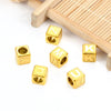 Stainless Steel Letter M Square Beaded Hand Rope Bracelet Jewelry Accessories Electroplated
