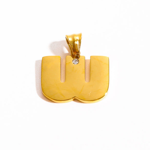 Stainless Steel Letter Necklace Electroplated Minimalist Accessories