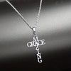 Stainless Steel Letter Pattern O Word Chain Unisex Necklace With Electroplating