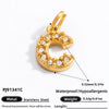 Stainless Steel Letter Pendant 18K Gold Plated Fashion Jewelry Accessories
