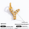 Stainless Steel Letter Pendant 18K Gold Plated Fashion Jewelry Accessories