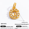 Stainless Steel Letter Pendant 18K Gold Plated Fashion Jewelry Accessories