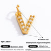 Stainless Steel Letter Pendant 18K Gold Plated Fashion Jewelry Accessories