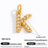 Stainless Steel Letter Pendant 18K Gold Plated Fashion Jewelry Accessories