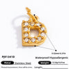 Stainless Steel Letter Pendant 18K Gold Plated Fashion Jewelry Accessories
