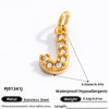 Stainless Steel Letter Pendant 18K Gold Plated Fashion Jewelry Accessories